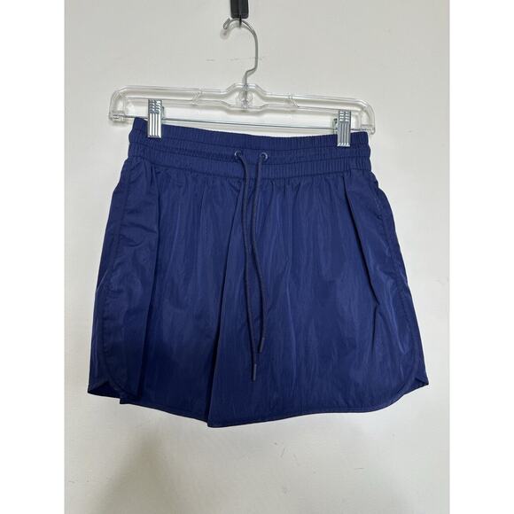 aerie Pants - Offline Aerie Size Small Navy Nylon Skort Drawstring Waist Active 2.5 Inseam